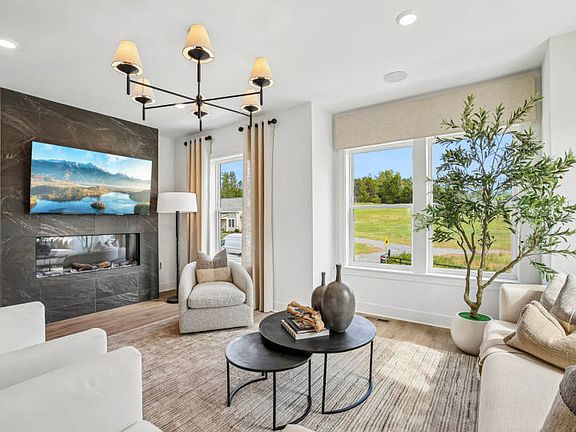 Gathering Room with Optional Electric Fireplace