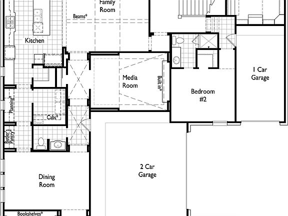 Downstairs w/ Optional Second Story