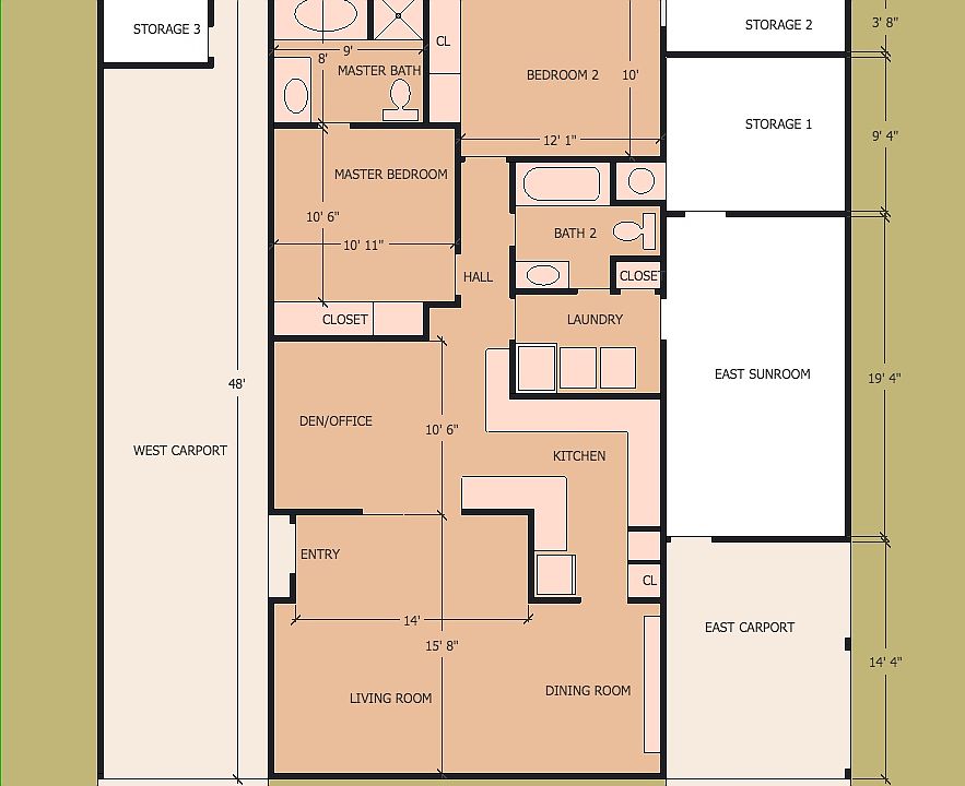 Open, easy floor Plan 