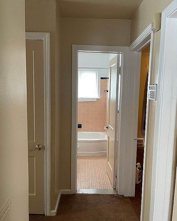 Hallway to bathroom 