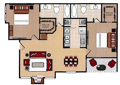 Floor plan B2 Hickory