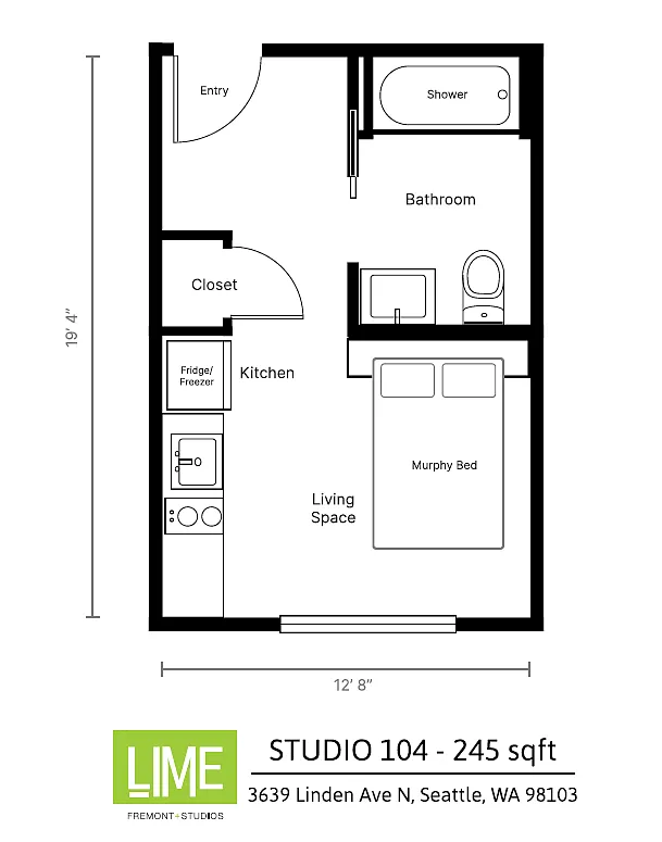 Floor plan 1st Floor 104