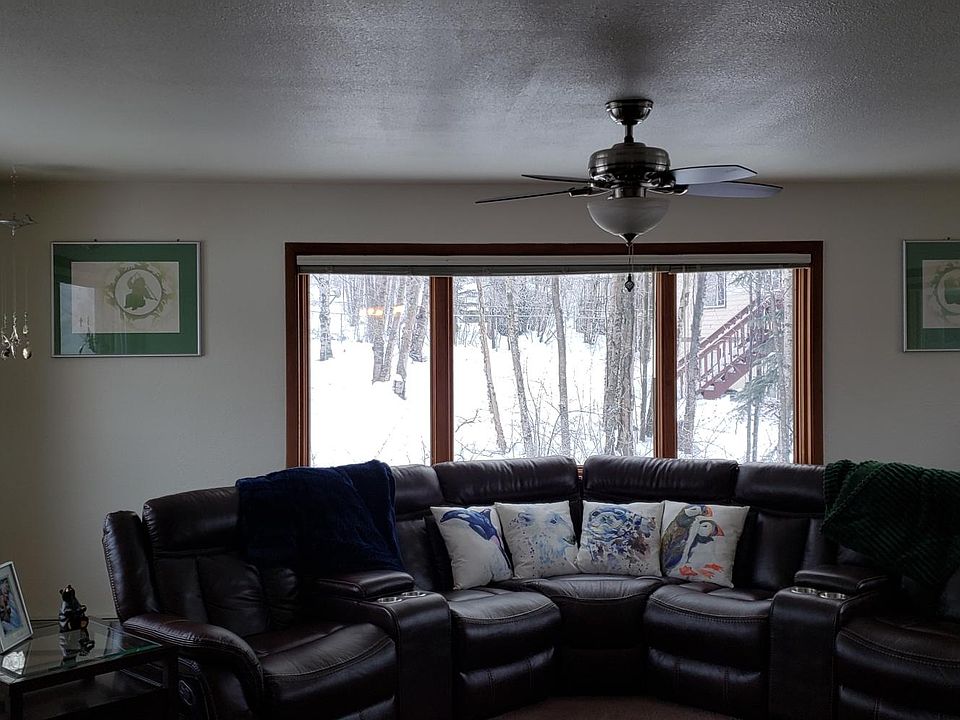 Livingroom with blinds open