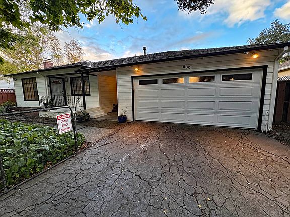 Front of house and garage