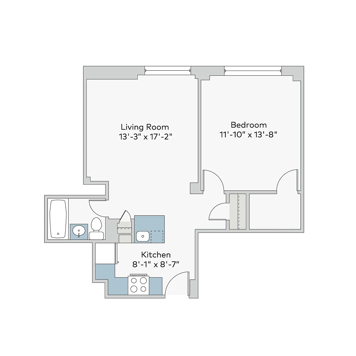 Floor plan mon-1bv