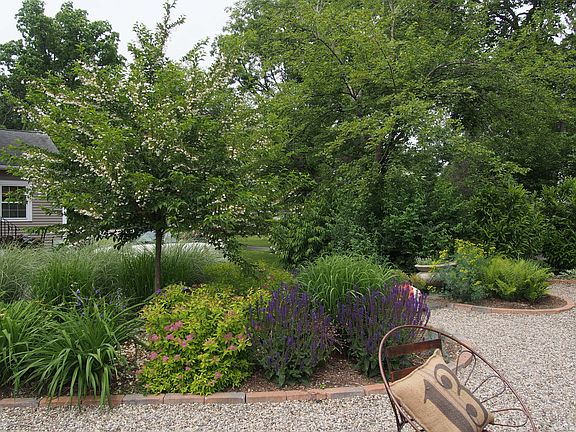 One of many gardens in back 