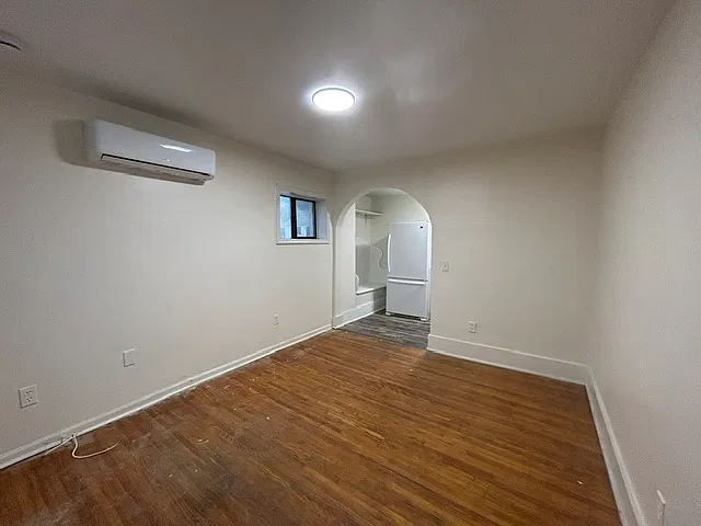 living room with new mini-split A/C and Heat