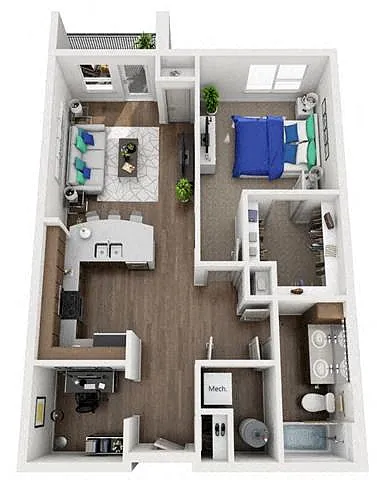Floor plan 1H