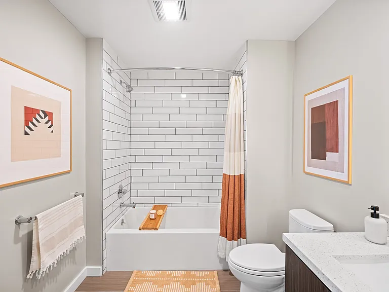 Updated Bathroom at L Seven Apartments in San Francisco, CA 94103