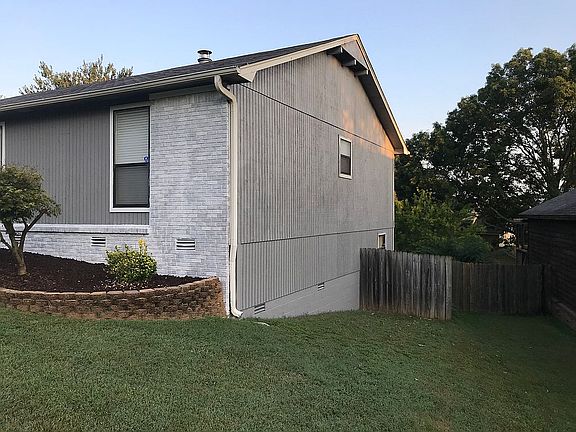 Right side of house