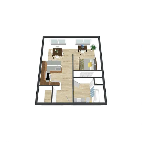 Floor plan Efficiency 01A