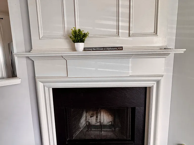 Fireplace in Living room
