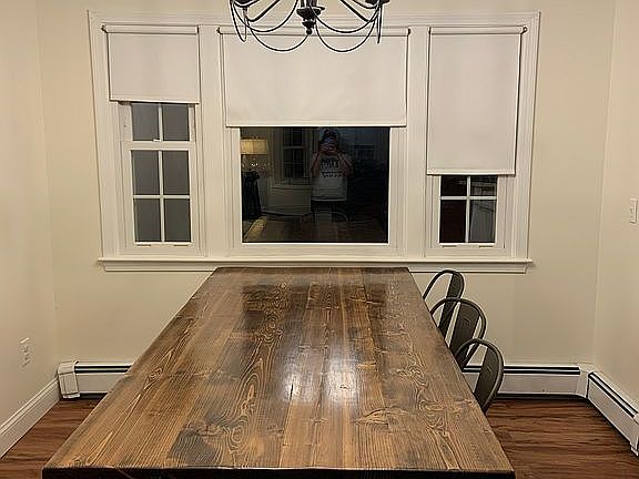 Open concept dining area