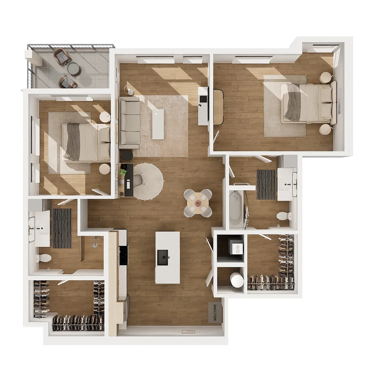 Floor plan B3B