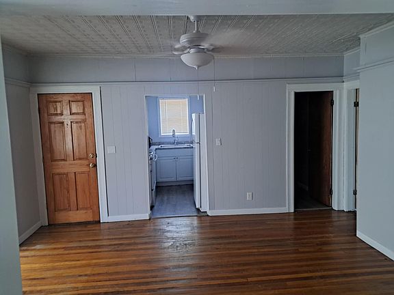 Dining room with wood floors!