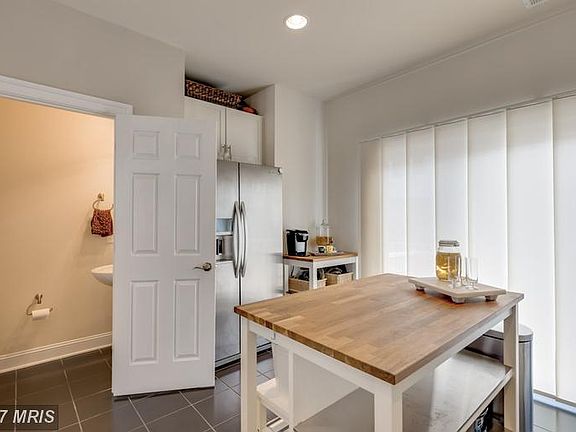 Powder room on kitchen level