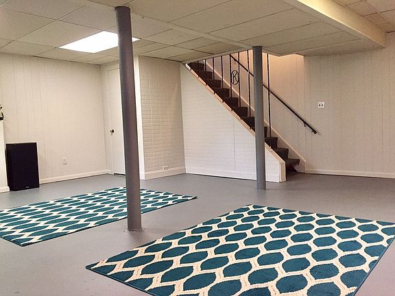Rec room in basement