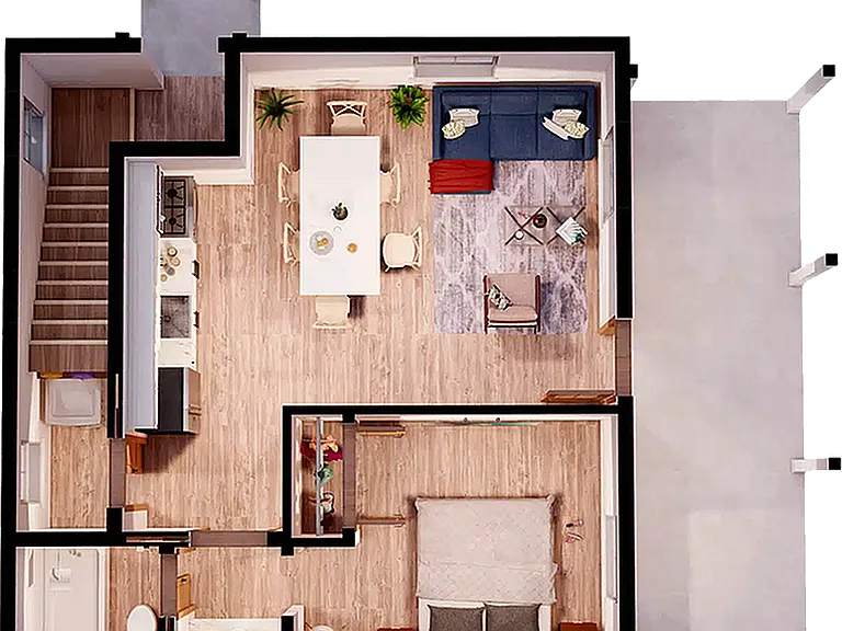 Midtown-Auburn-1x1-Duplex-2nd-Ave-Floor-Plan