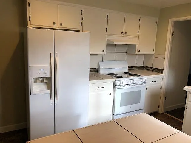 And more cabinets. The doorway goes to the family room.