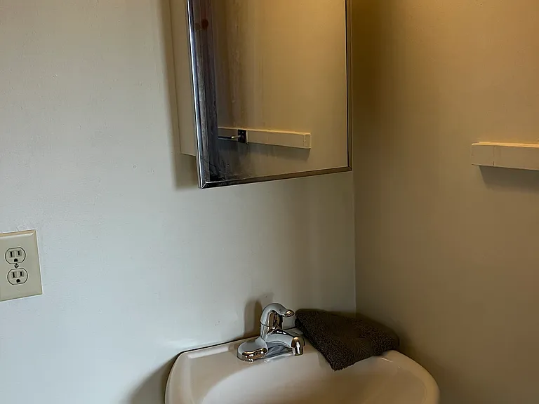 Bathroom with pedastel sink