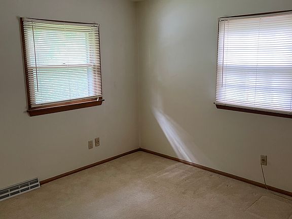 Large master bedroom with two closets.