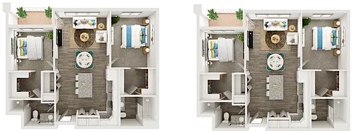 Floor plan 2 Bedroom Apartment