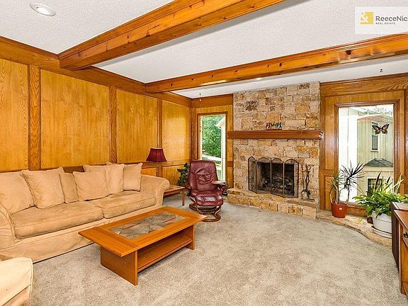 Stone Fireplace in Spacious Great Room.