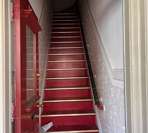 Stairs to third floor unit