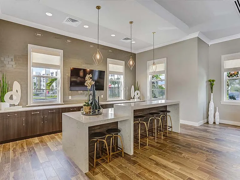 Host a dinner party in the clubhouse's entertainment kitchen