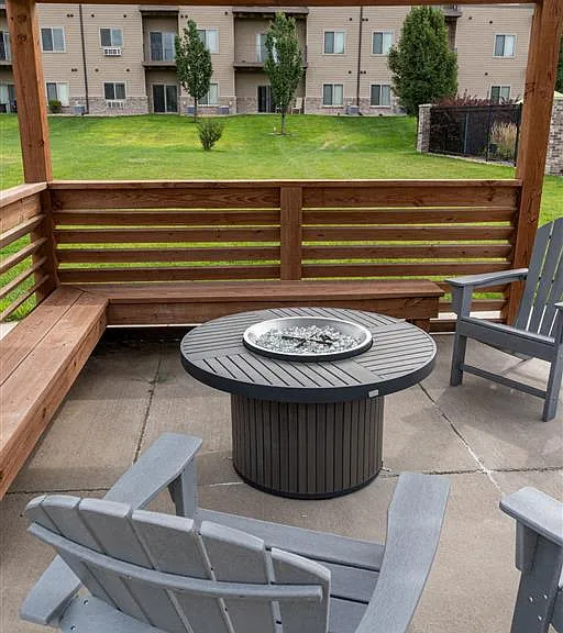 Commuity firepit at The Sterling Kearney.