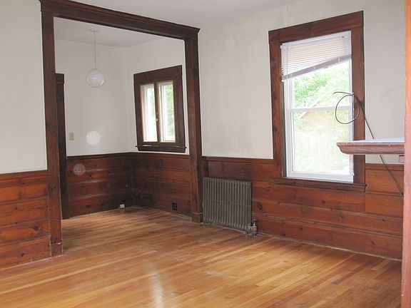 Open living space with dining area