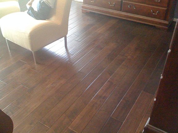 New Hardwood Flooring in Master Bedroom