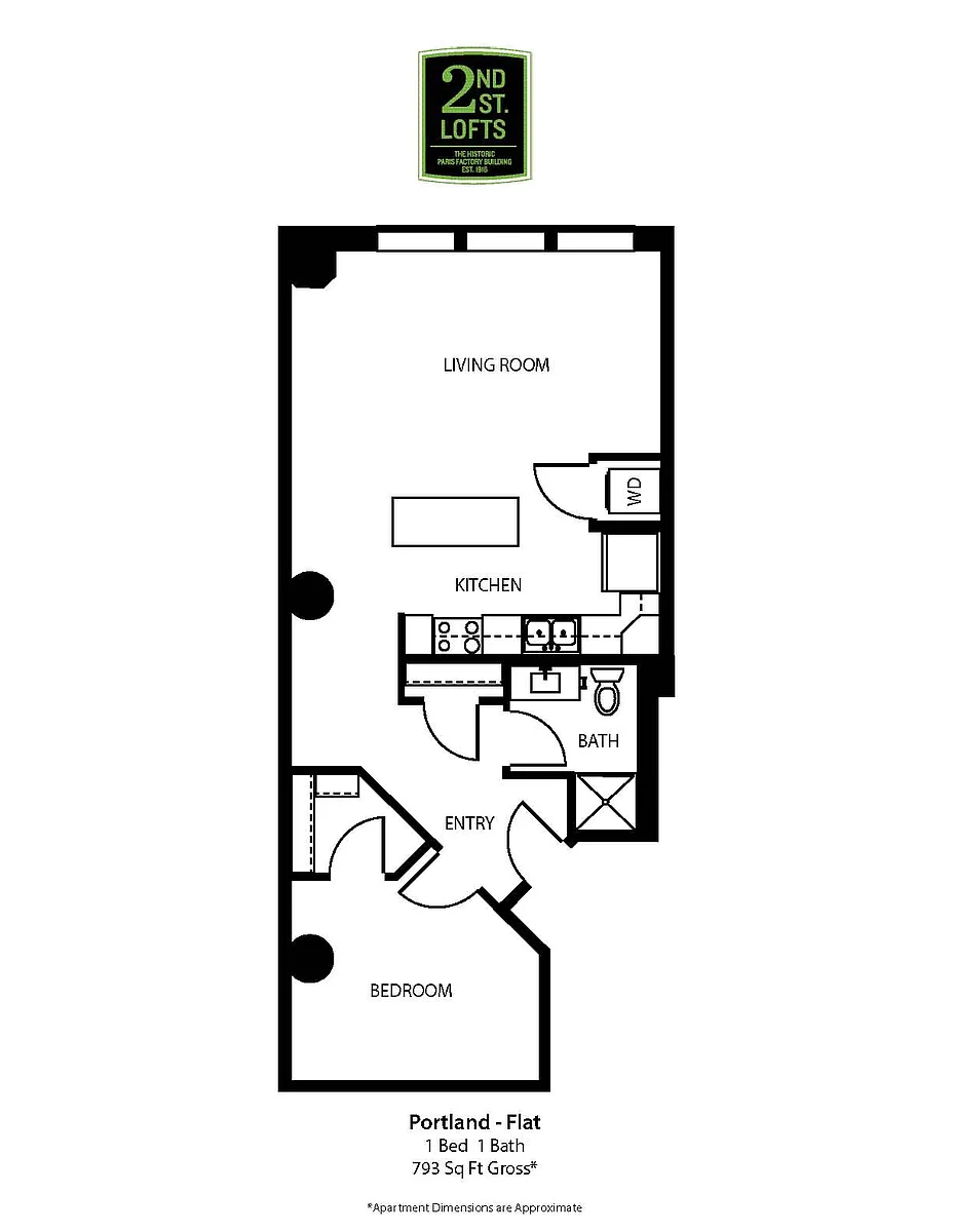 Floor plan Portland Flat