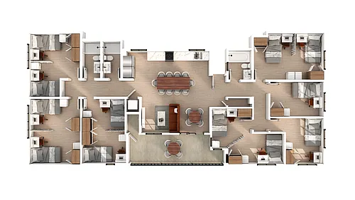 Floor plan 7 Bedroom | 3 Bath