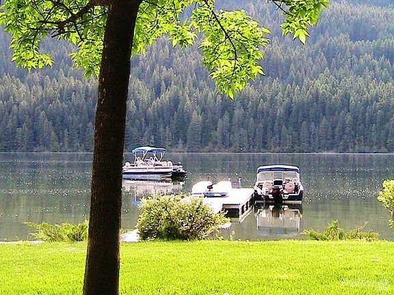 Looking out at 80 feet of dock!