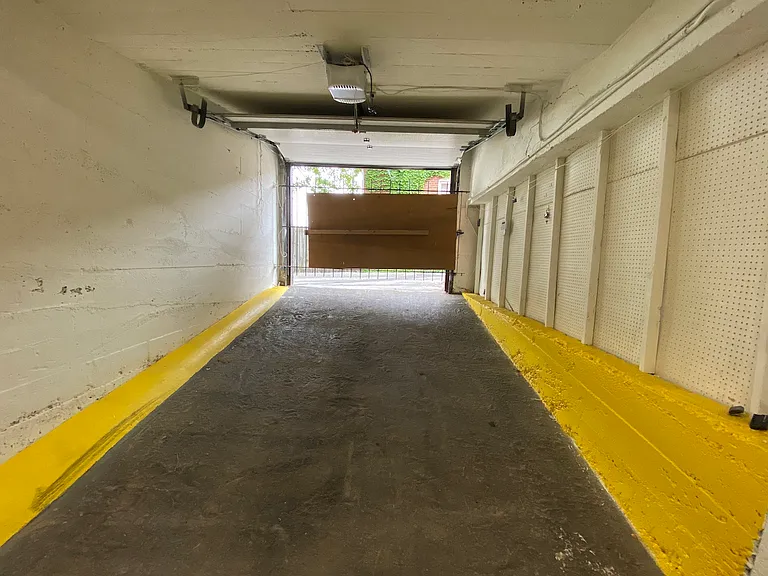 Can keep the garage door open with the gate engaged for fresh air in a secure environment.