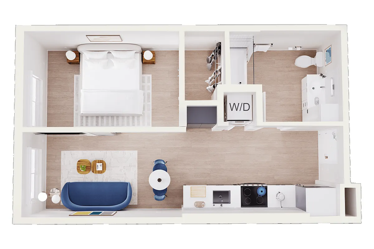 Floor plan 1 Bedroom A5