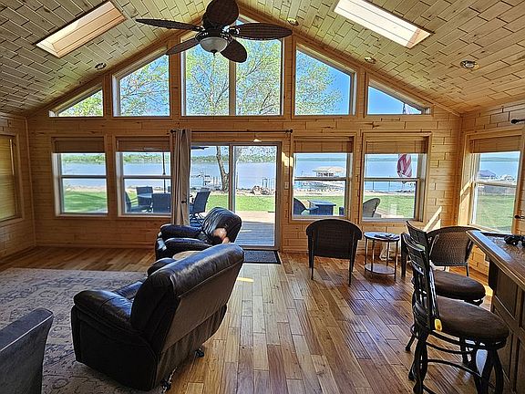 Great room looking at lake