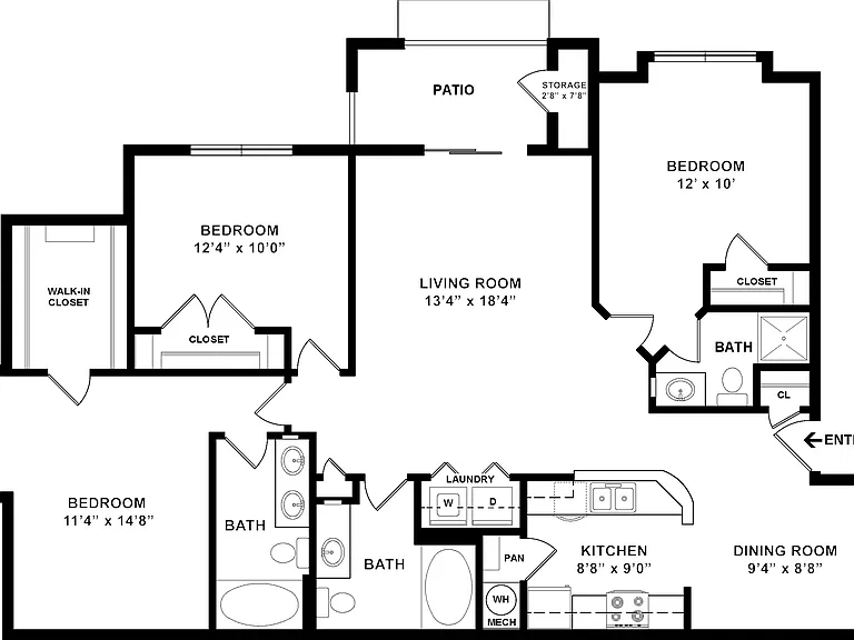 C2 Floor Plan W Dimensions C2 Floor Plan W Dimensions