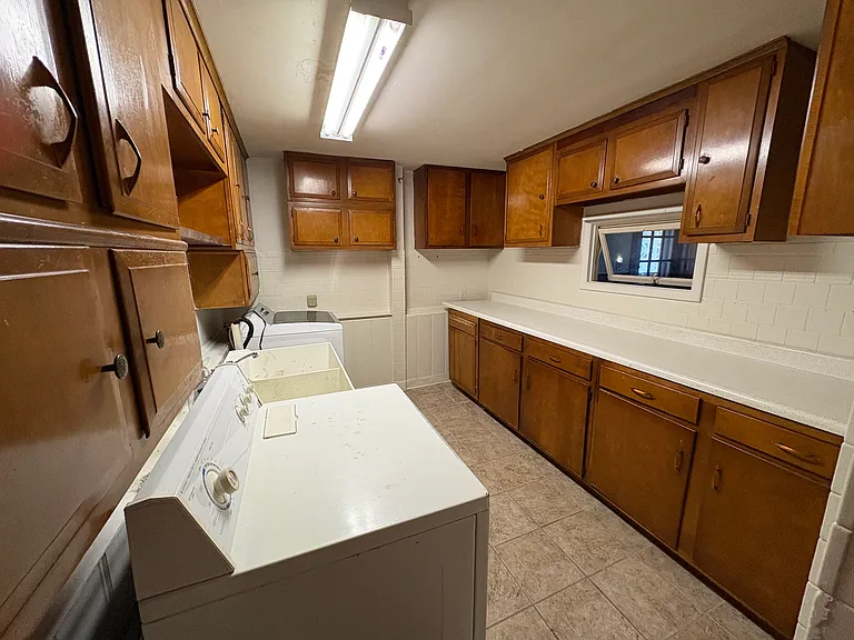 spacious laundry room