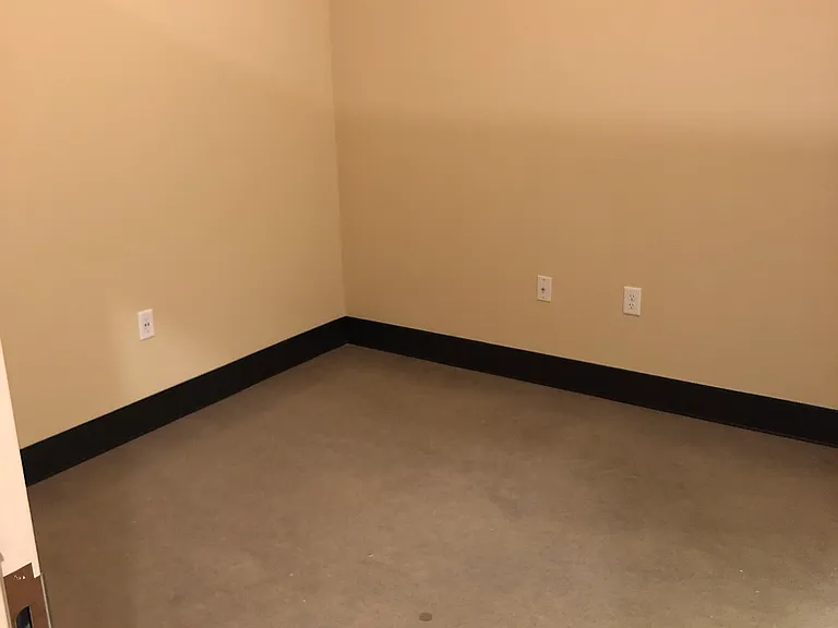 Interior bedroom with 8' partition in most 2 BR layouts