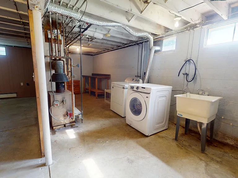 basement laundry room