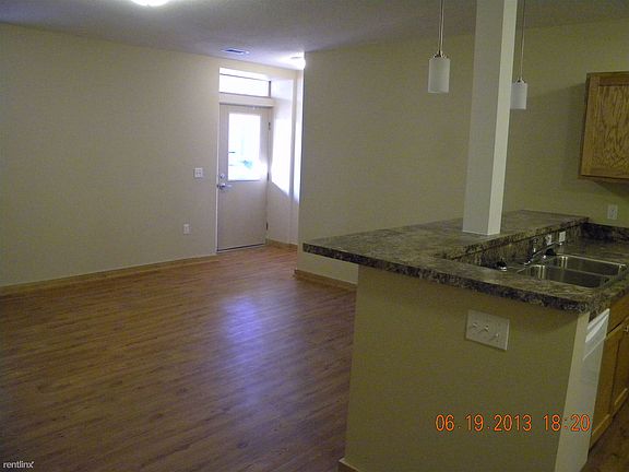 Open living room to kitchen