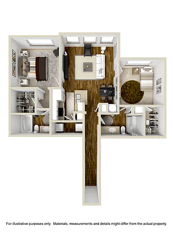 Floor plan Two Bedroom B