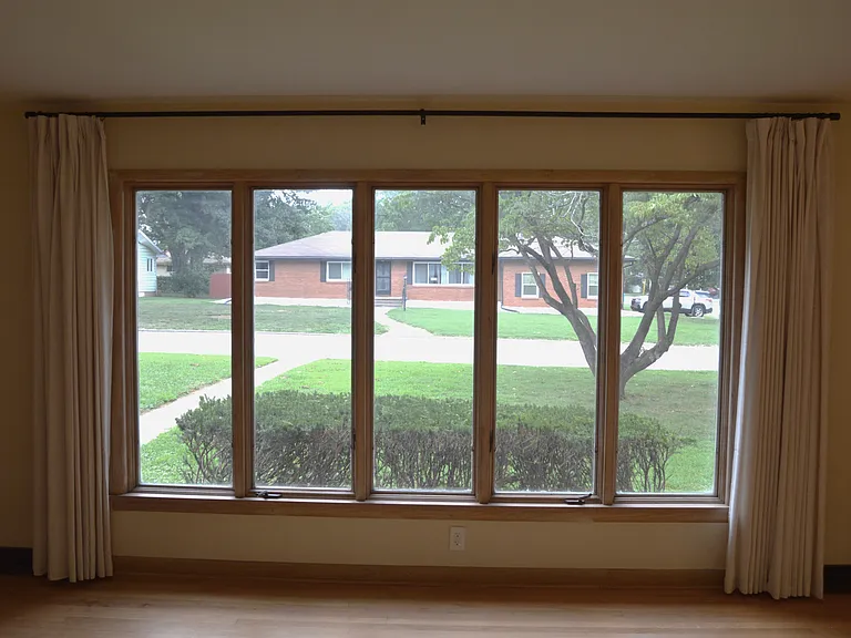 Large, stunning window in living space for sunshine!