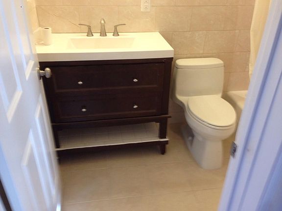 New tiled bathroom