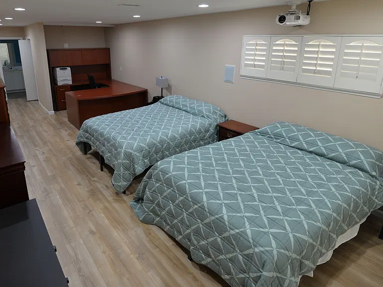 Master Bedroom (can include the Executive U-desk shown, relocate to another room, or remove it if you would like)