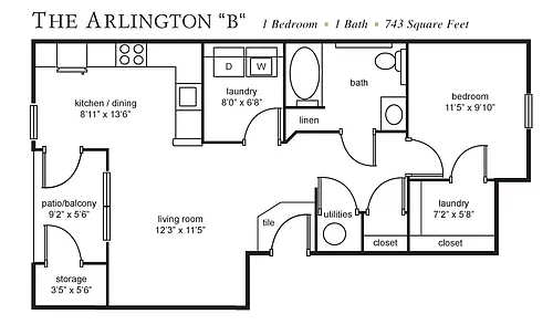 Floor plan A3 | The Arlington B