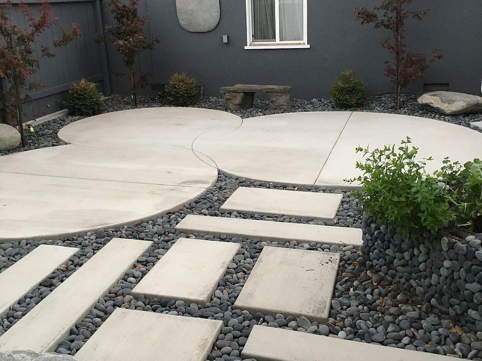 Zen Garden - in enclosed front yard