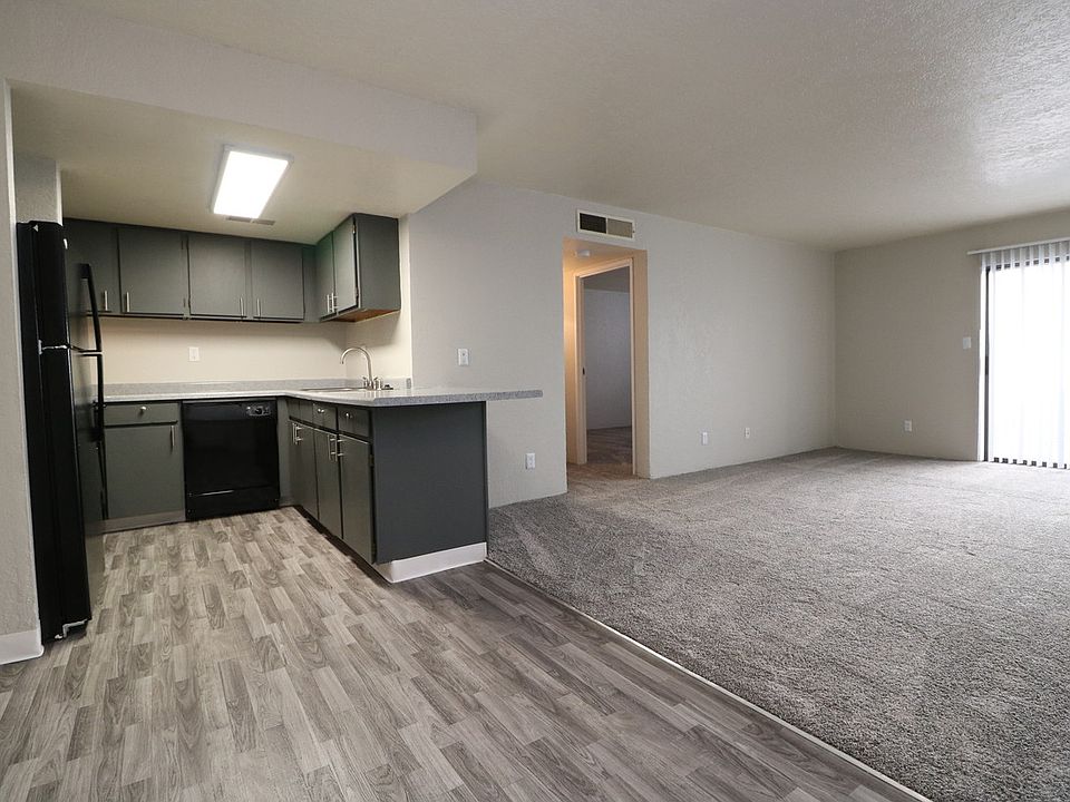 Kitchen, Dining Area & Living Room